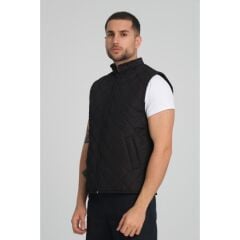İçi Polarlı Mikro Yelek Siyah