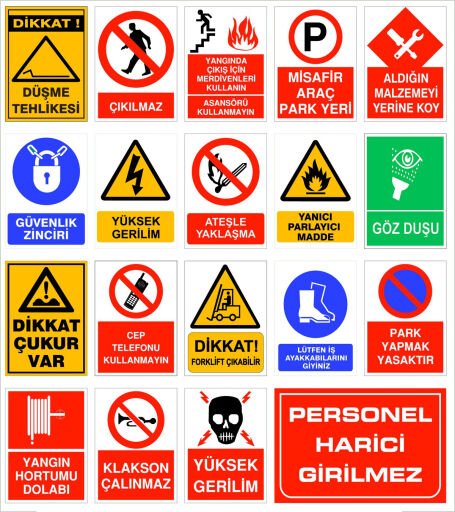 İş Güvenlik Levhaları