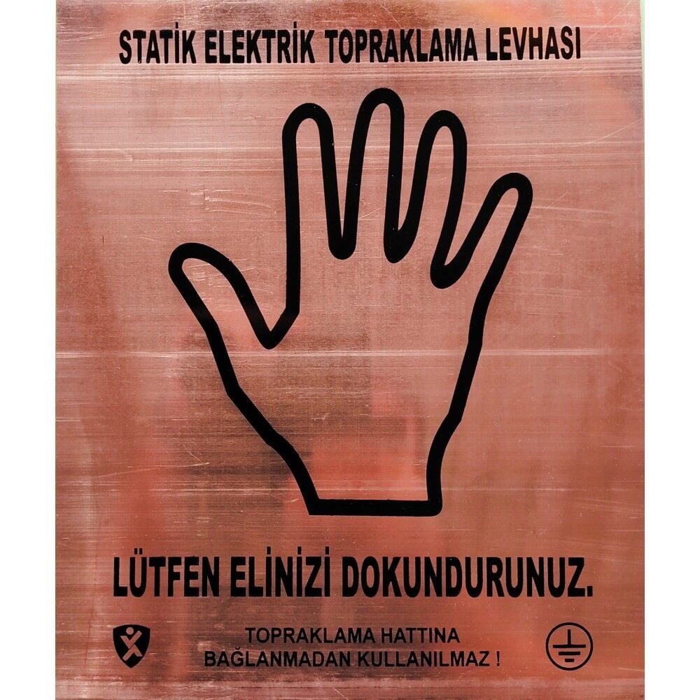 Statik Elektrik Bakır Topraklama Levhası