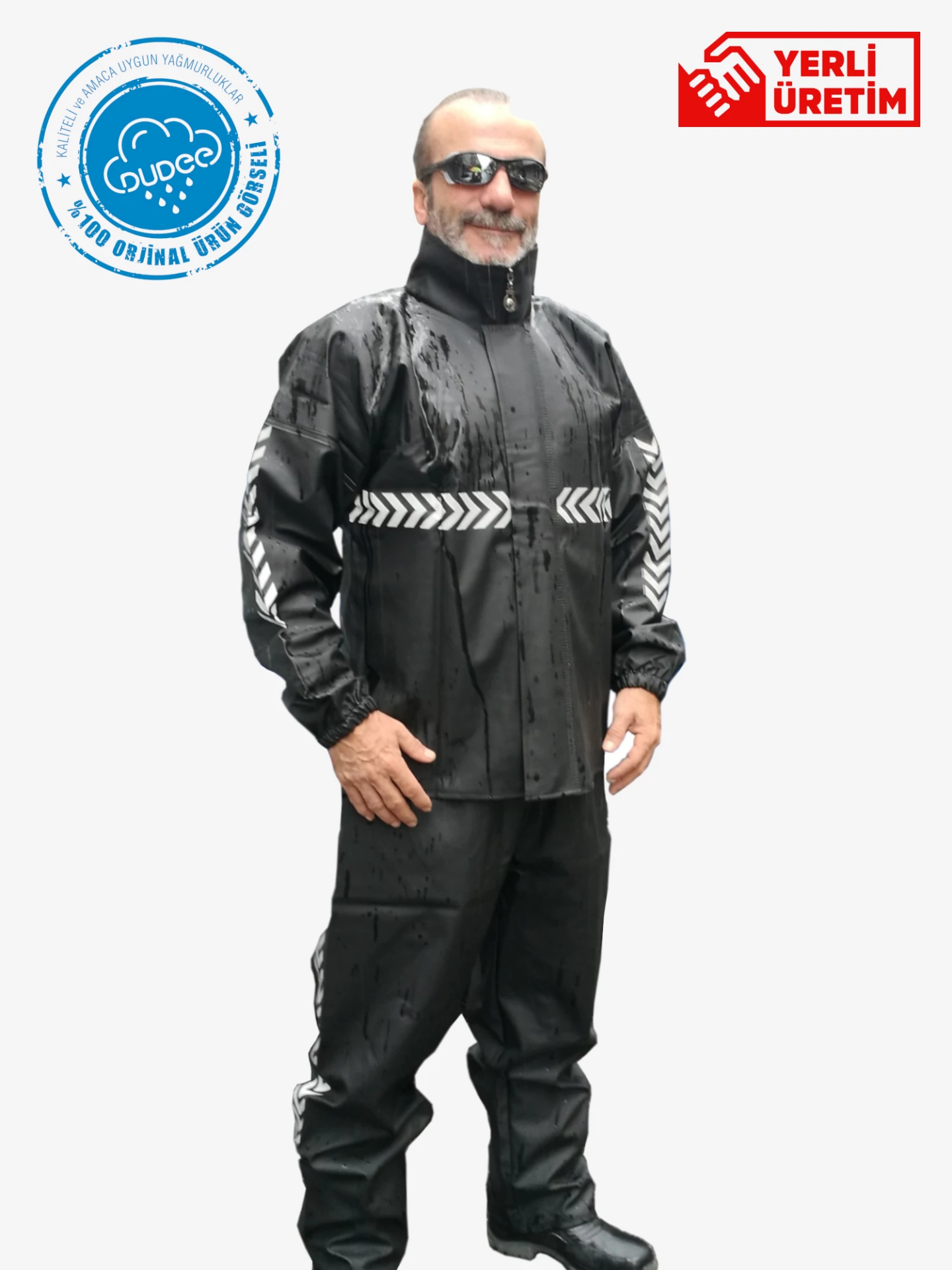 Moto Kurye Takım Yağmurluk – Su Geçirmez PVC Yağmurluk Takımı