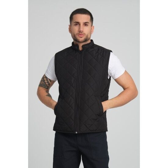 İçi Polarlı Mikro Yelek Siyah