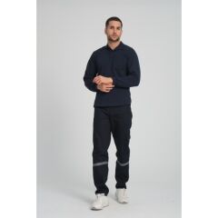 2 İplik  Polo Yaka Sweat