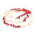 Plastik Zincir Kırmızı Beyaz 8 mm - 100 Metre