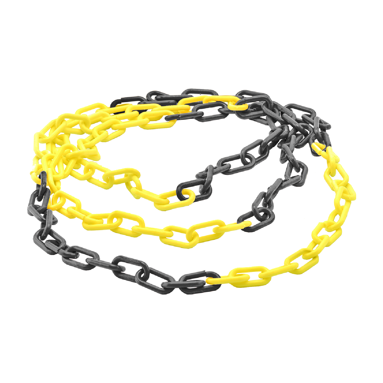 Plastik Zincir Sarı Siyah 8 mm - 100 Metre