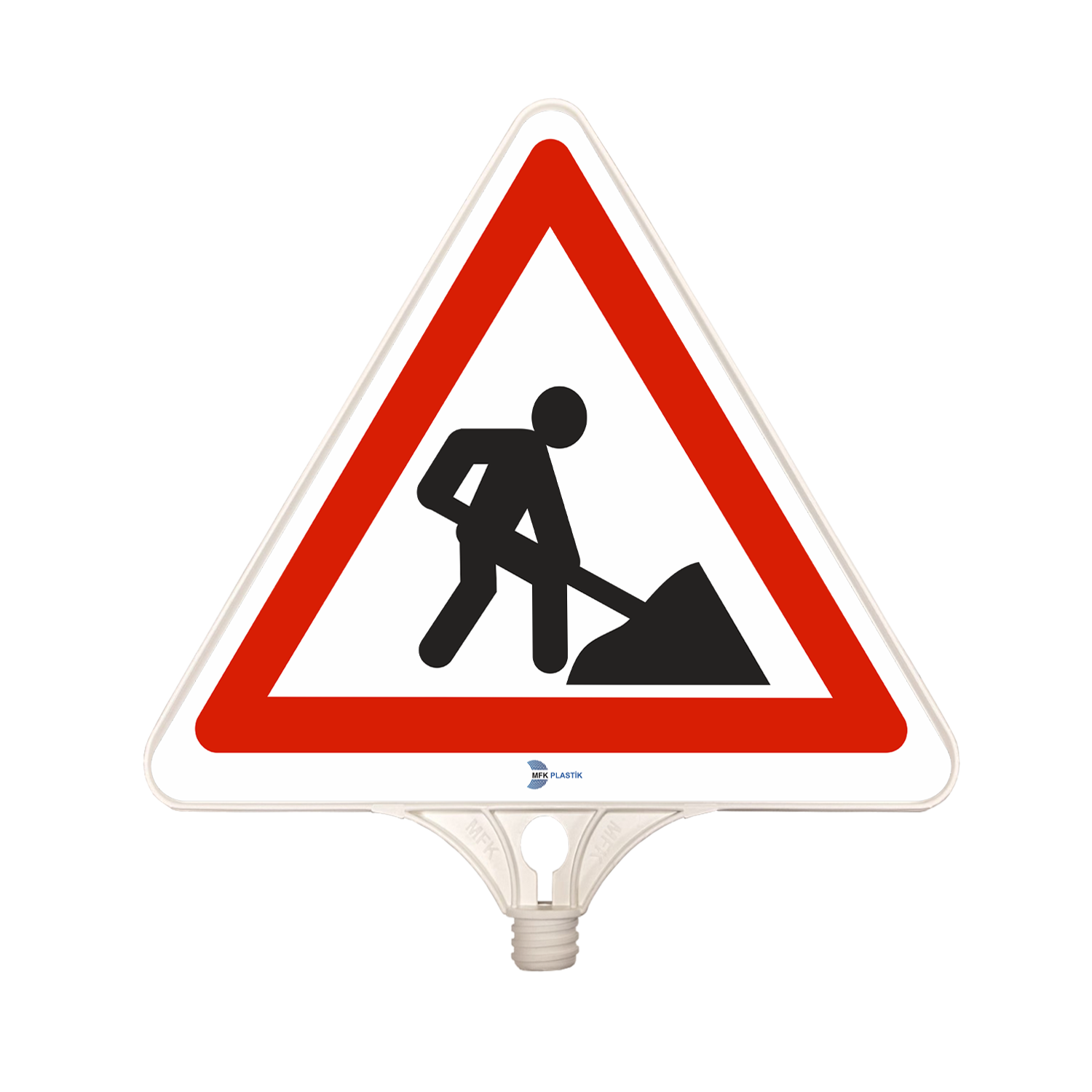 Yolda Çalışma Var Tabelası Çift Taraflı