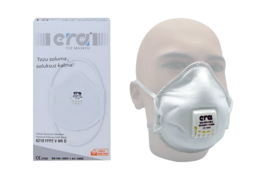 Era 6210 FFP2 V NR D Ventilli Solunum Maskesi (15 Adet)