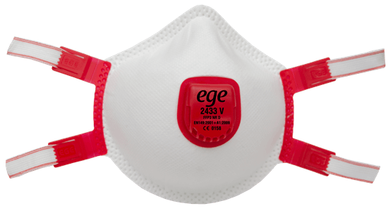 EGE 2433 V FFP3 NR D Ventilli Toz Maskesi (10 Adet)