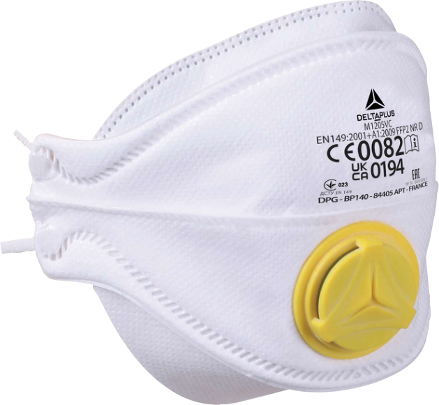 Delta Plus M1205V FFP2 Ventilli Toz Maskesi (10 Adet)