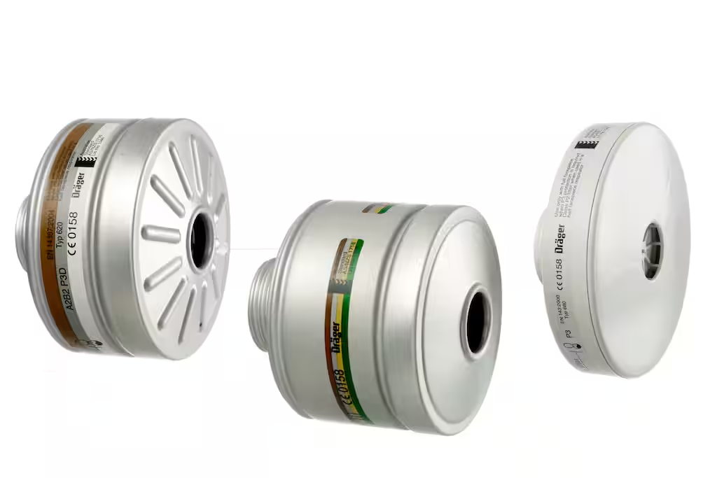 Dräger Rd40 Vidalı Gaz ve Partikül Tam Yüz Filtresi