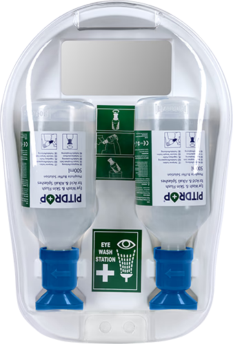 PitDrop® pH Duvar İstasyonu | Kimyasal Müdahale Göz ve Cilt Yıkama Ünitesi