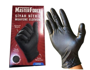 MasterForce Kalın Tırtıklı Nitril Eldiven