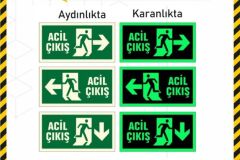Acil Çıkış Fotolümenli Levha - Acil Durum Yönlendirme Tabelası