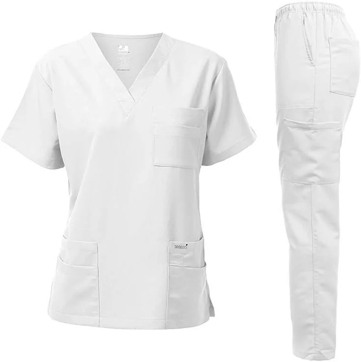 Beyaz Hemşire Takımı – Scrub Takım